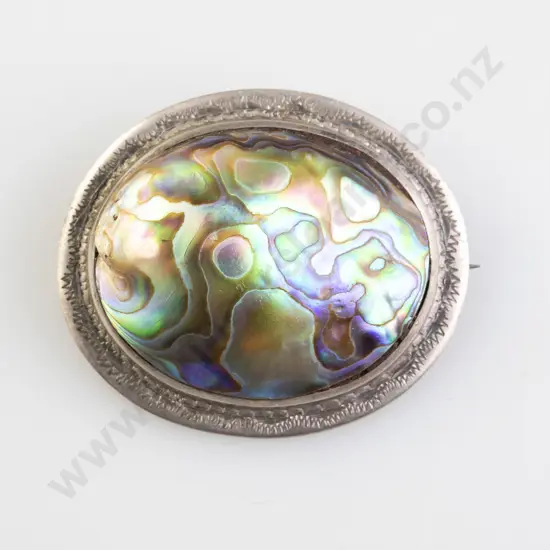 NZ S/S and Paua Brooch