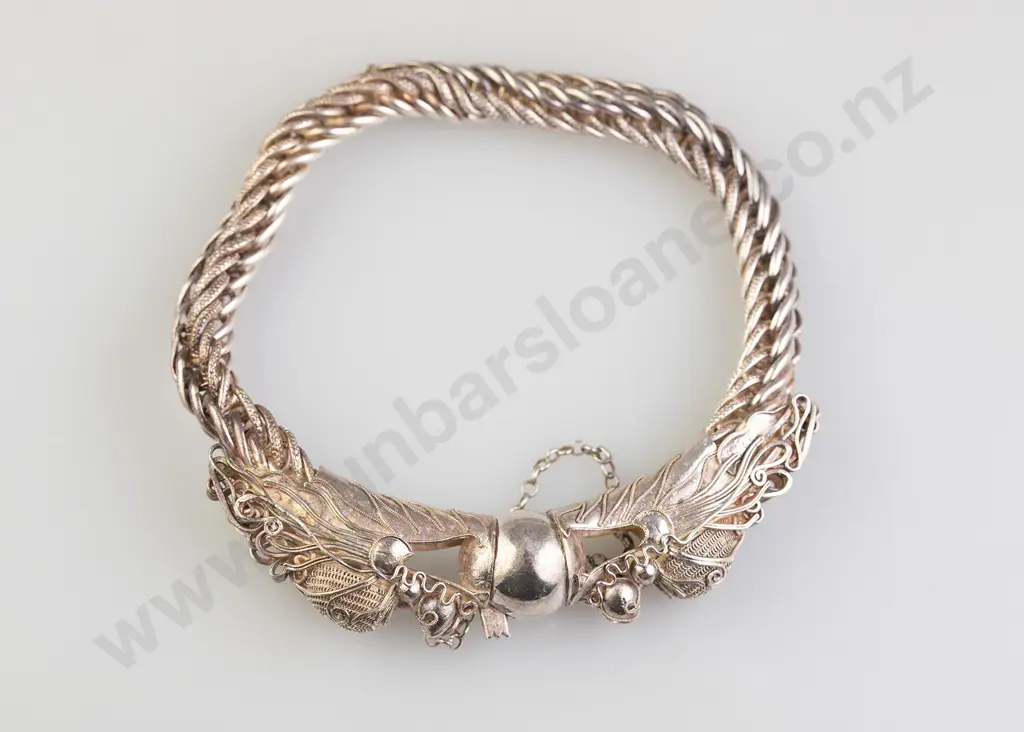 Silver Dragon Bracelet Image 1++