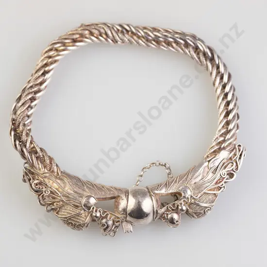 Silver Dragon Bracelet