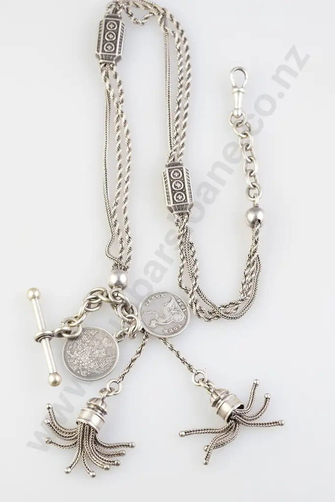 S/S (unmarked) Fancy Fob Chain Image 1++
