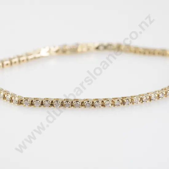 14ct 60stone Diamond Tennis Bracelet