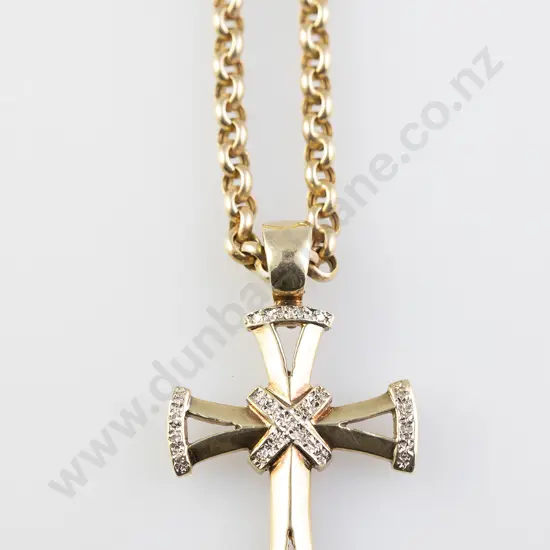 9ct Cross Pendant on Chain