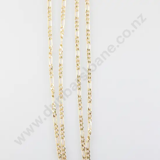 9ct Mixed Curb Link Neck Chain