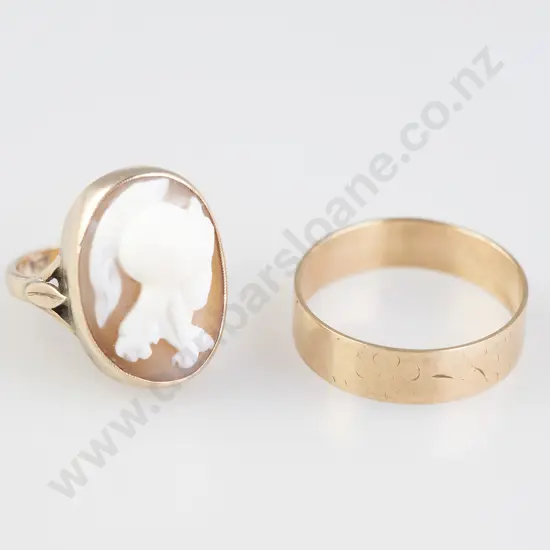 Late Victorian 9ct Cameo Ring