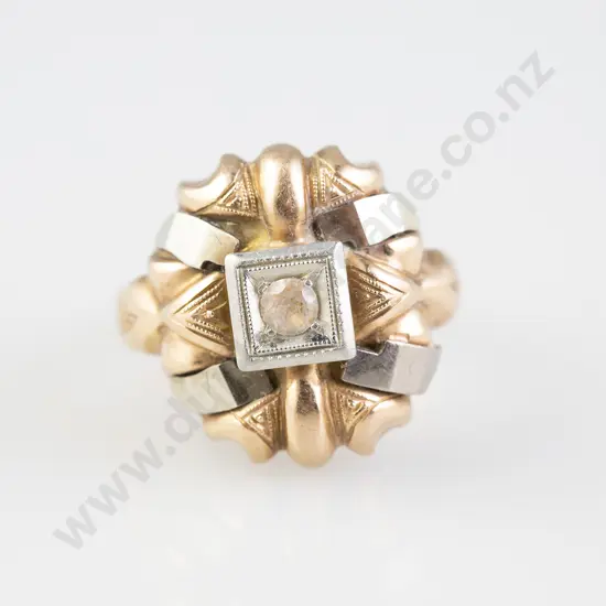 18ct Single Diamond Dress Ring
