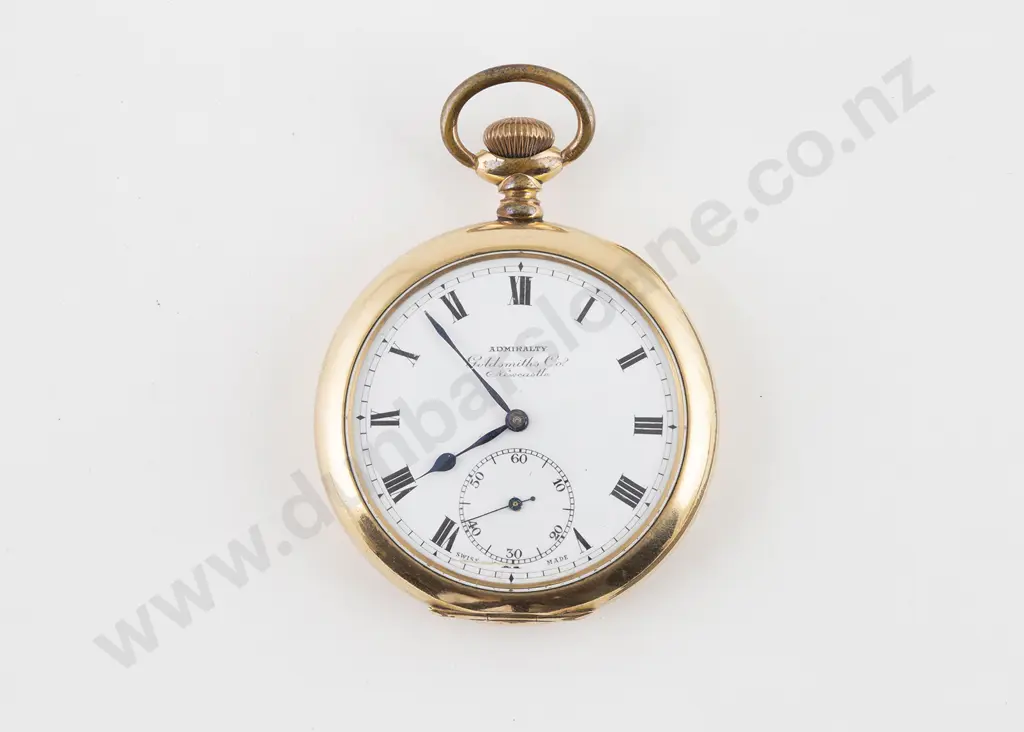 Swiss Movement Gold Plate Cased Open Face Lever Wind Pocket Watch Image 1++