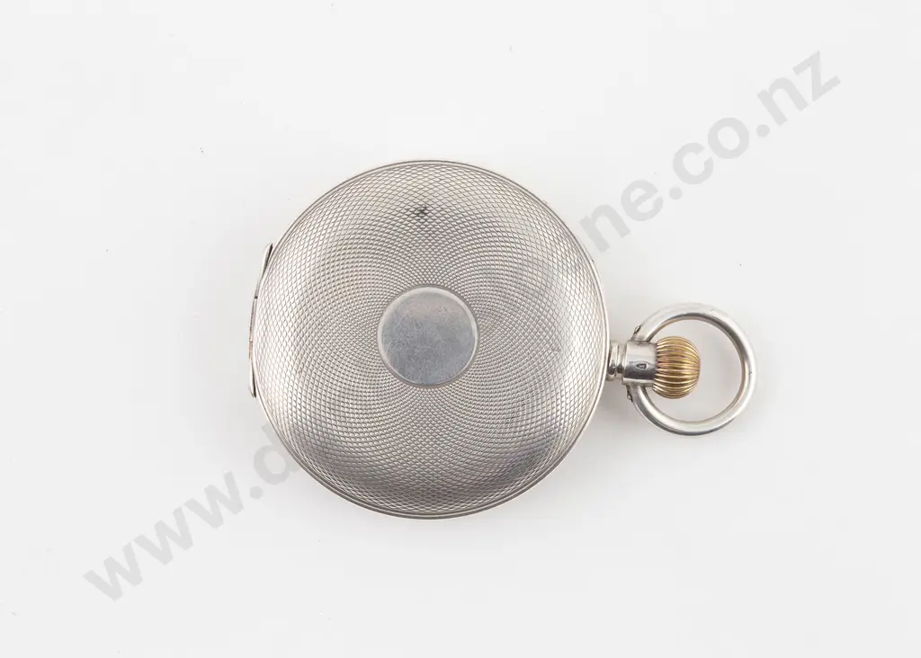 Omega .935 Silver Hunter Cased Lever Wind Pocket Watch Image 1++