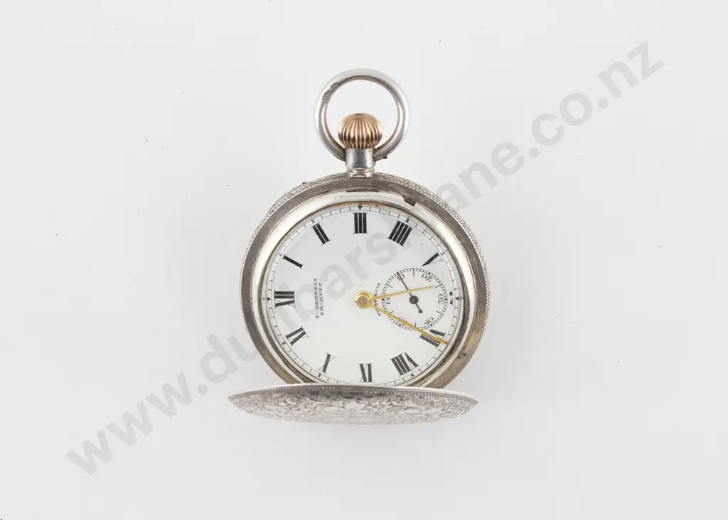 Baume Longines S/S Hunter Case Lever Wind Small Pocket Watch Image 1++