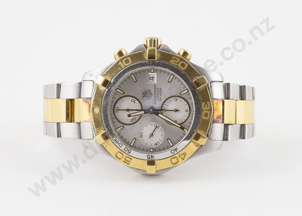 C2000 Tag Heuer Aquaracer Gents CAF2120 Chronograph Wrist Watch Image 1++