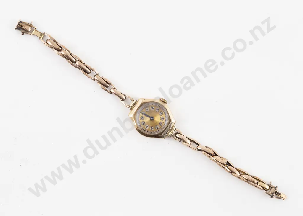 Vintage All 9ct Titan Ladies Wrist Watch Image 1++