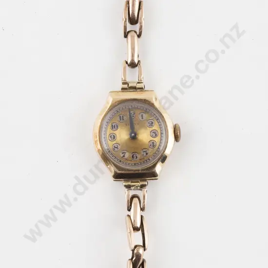 Vintage All 9ct Titan Ladies Wrist Watch