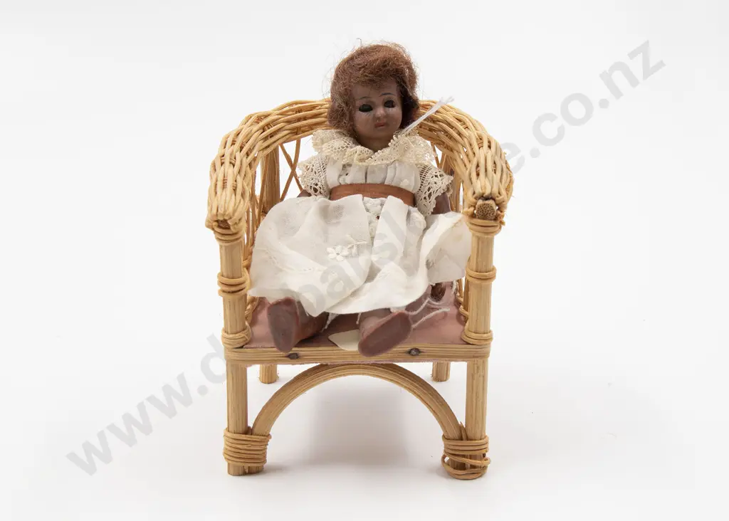 'Sofie' Tiny All Brown Bisque Doll Image 1++