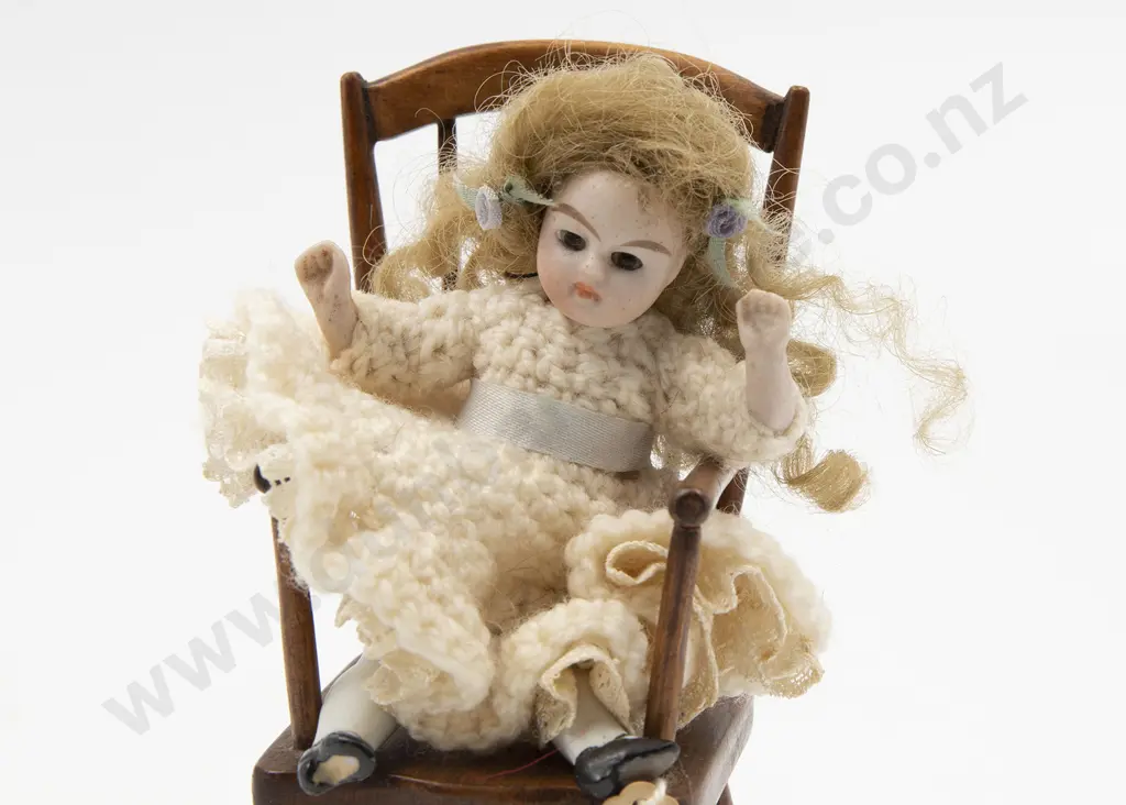 'Anna' Tiny All Bisque Doll Image 1++