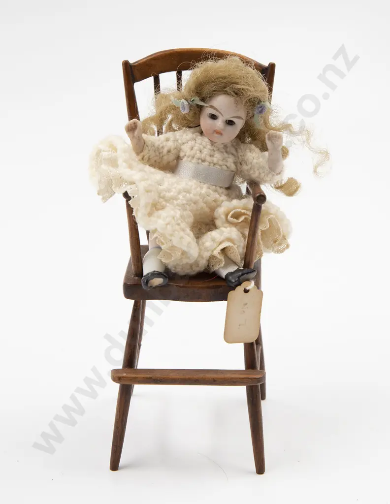 'Anna' Tiny All Bisque Doll Image 1++