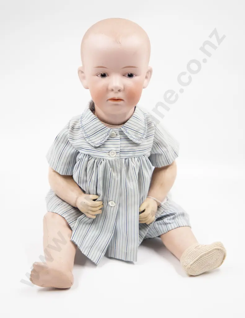 Gebruder Heubach Bisque Pouty Character Boy Doll Image 1++