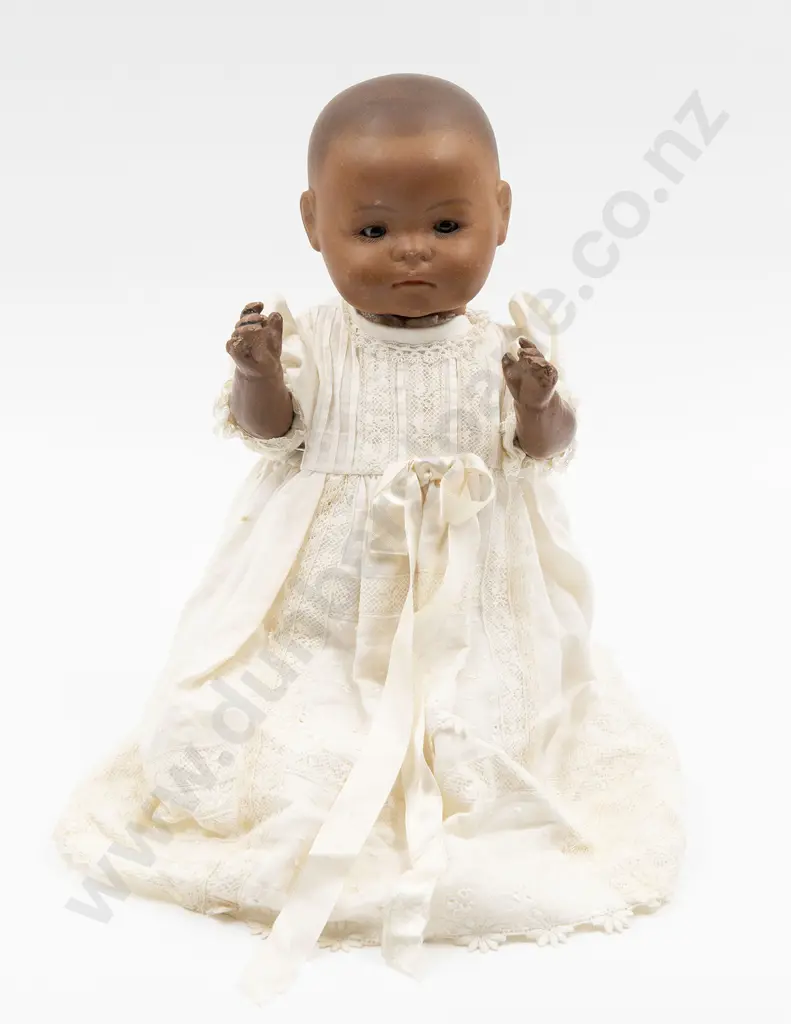 Theodor Recknagel Brown Bisque Character Baby Doll Image 1++