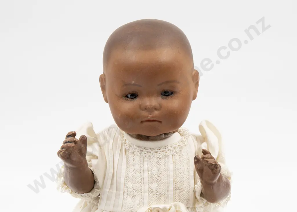 Theodor Recknagel Brown Bisque Character Baby Doll Image 1++