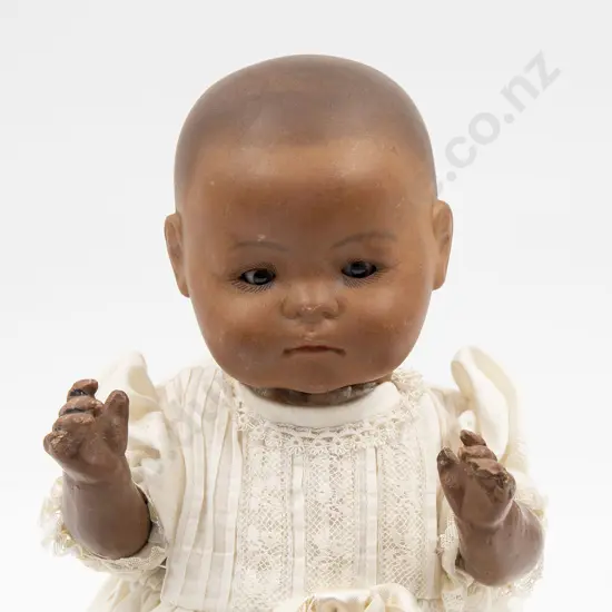 Theodor Recknagel Brown Bisque Character Baby Doll