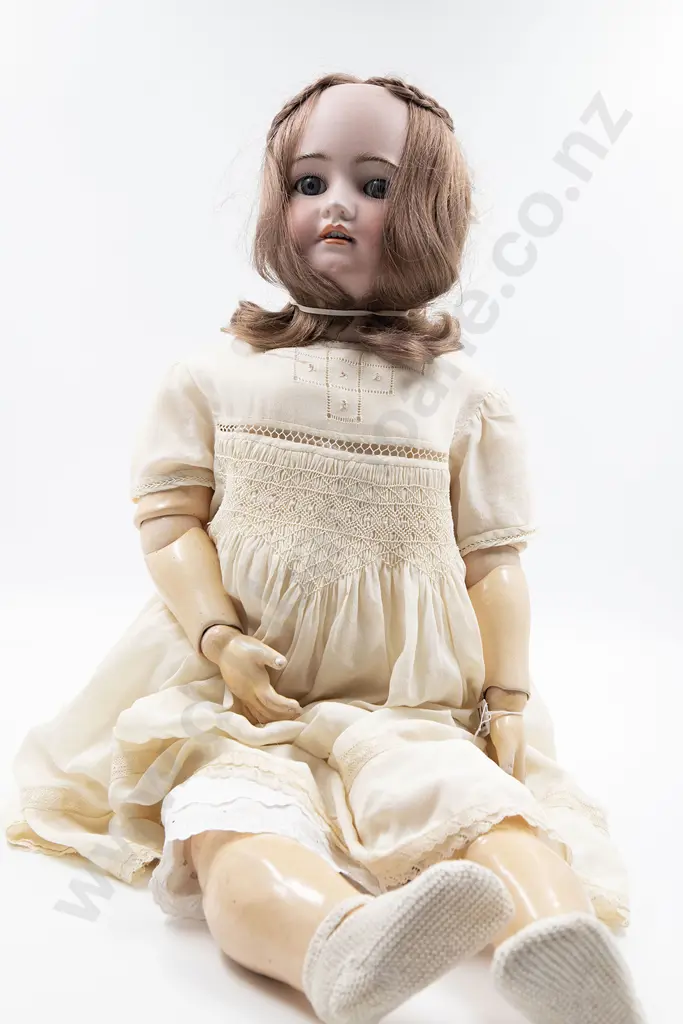 Two Large Armand Marseille and Simon & Halbig Bisque Dolls Image 1++