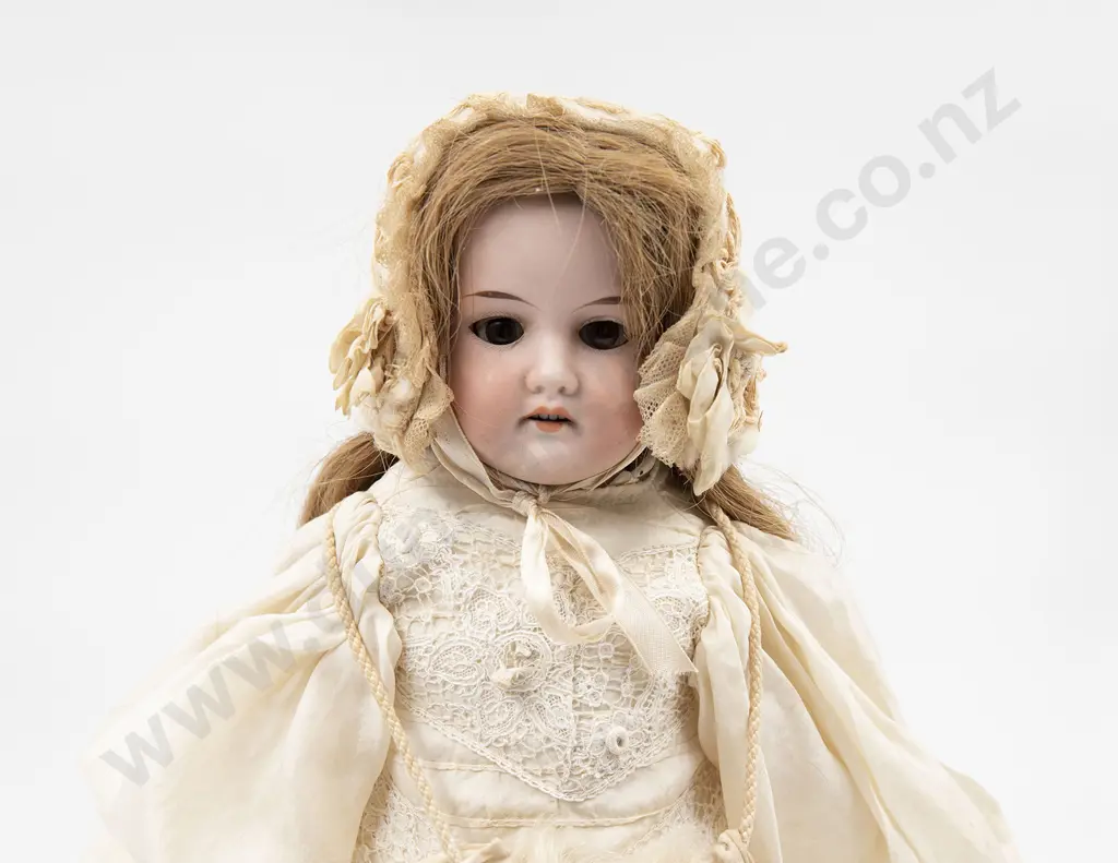 Two Armand Marseille Bisque Shoulder Plate Dolls Image 1++