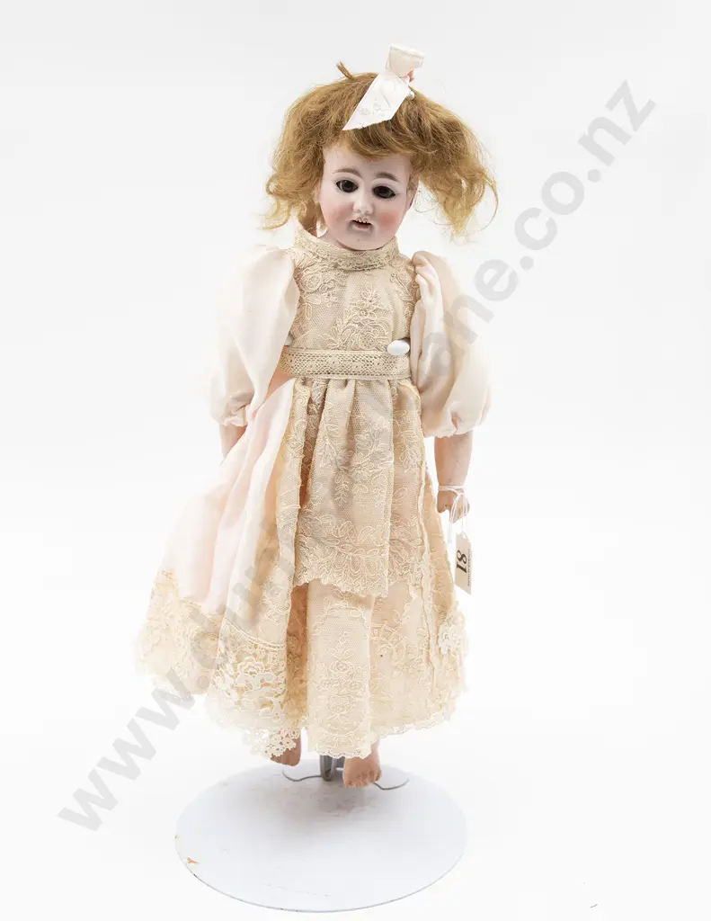 Two Armand Marseille Bisque Shoulder Plate Dolls Image 1++