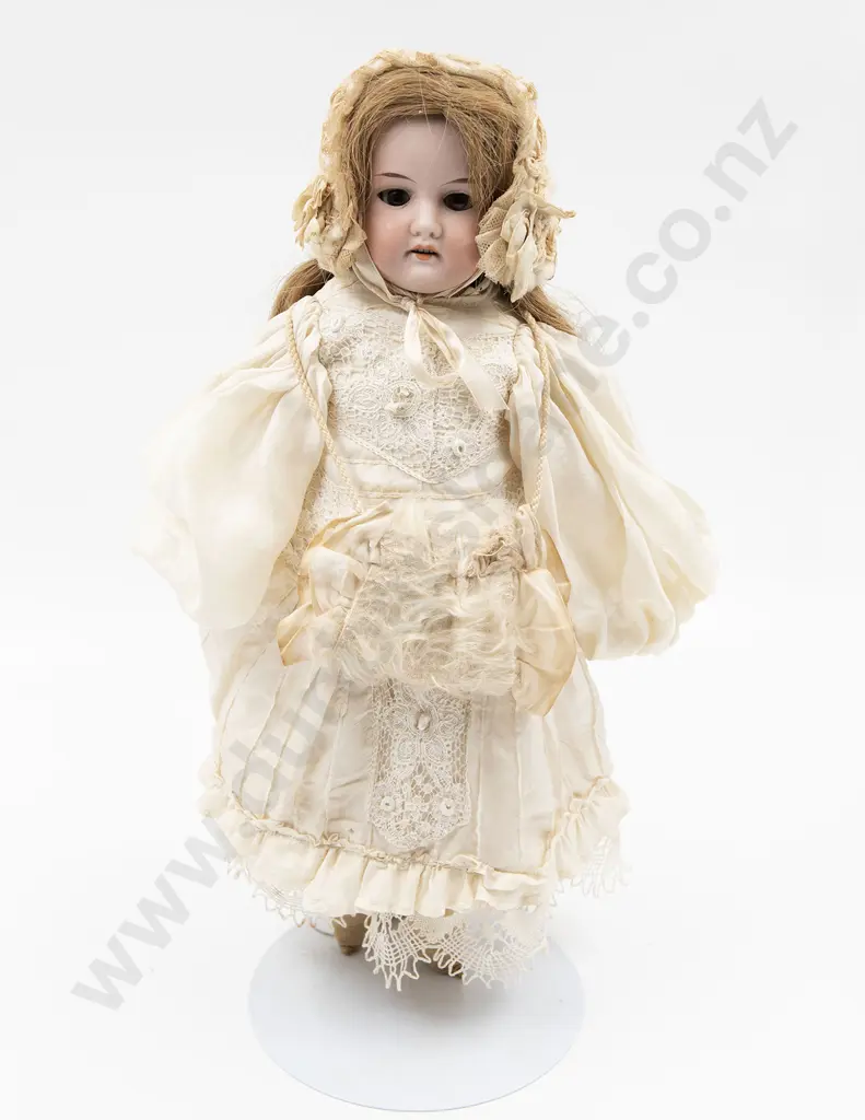 Two Armand Marseille Bisque Shoulder Plate Dolls Image 1++