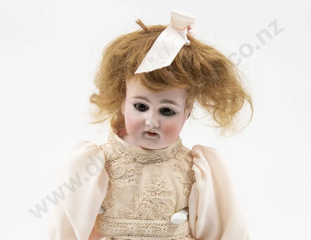 Two Armand Marseille Bisque Shoulder Plate Dolls Image 1++