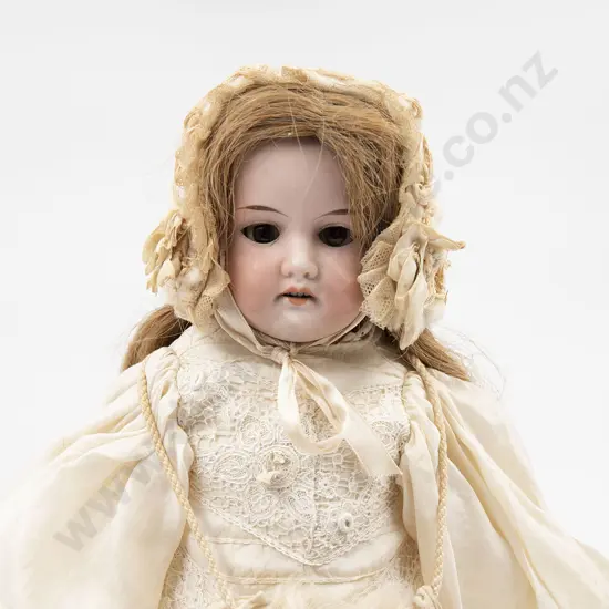 Two Armand Marseille Bisque Shoulder Plate Dolls