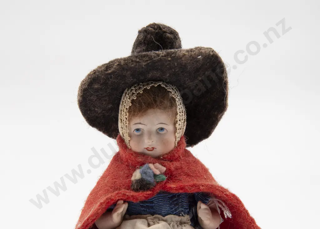 Bisque Shoulder Plate Doll Pin Cushion Image 1++