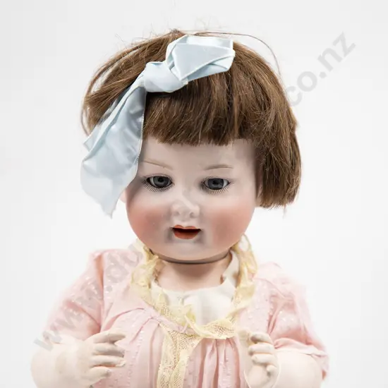 Pozellanfabrik Mengersereuth Bisque Character Toddler Doll