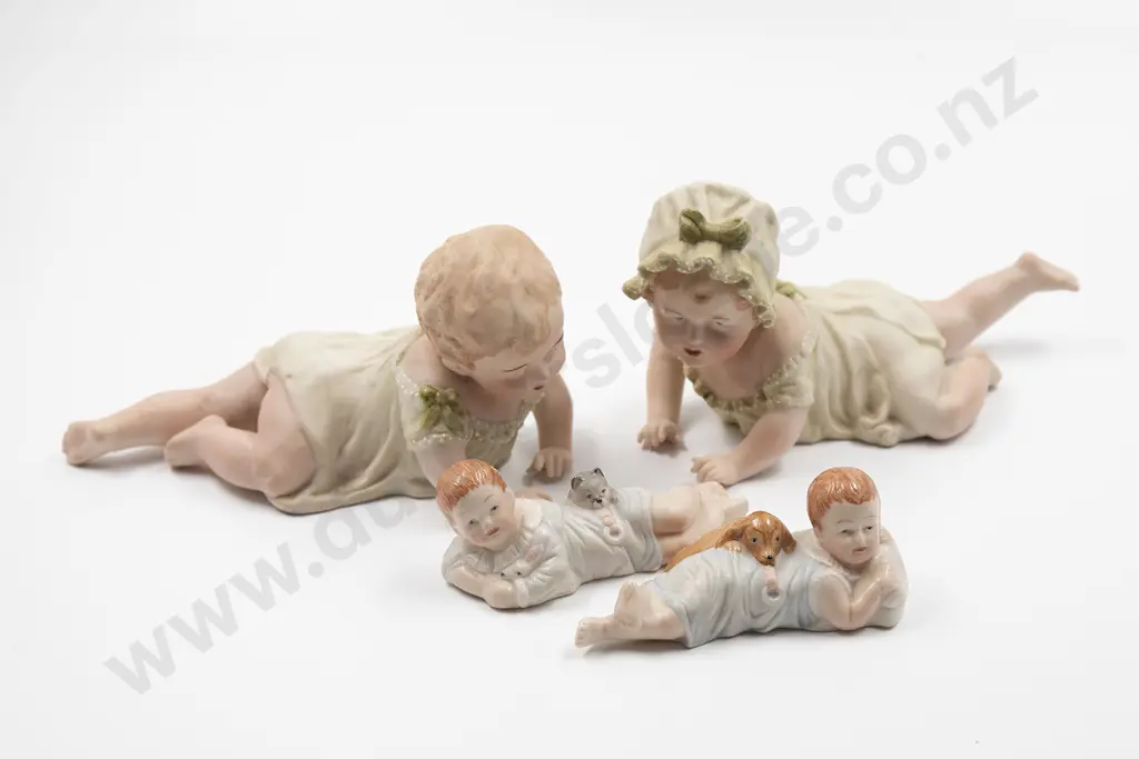 Two Pair New Bisque Piano Baby’s Image 1++