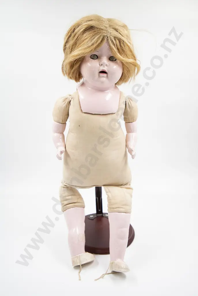 Faintly Marked American Toy Composition Shoulder Plate Doll Image 1++
