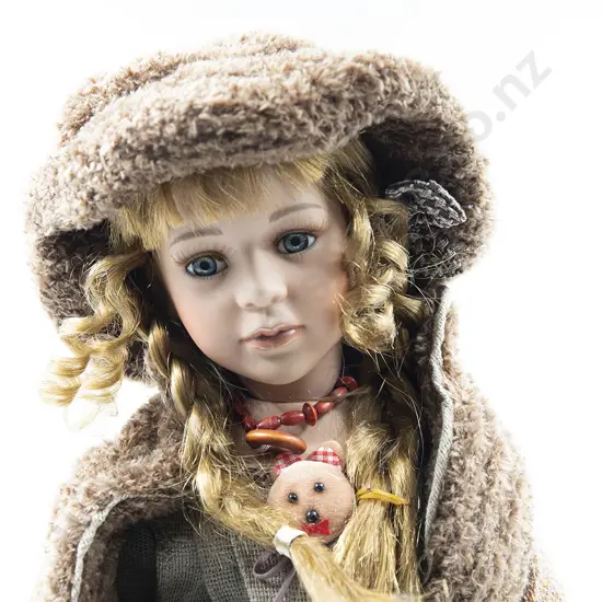 Boxed As New German Porcelain Character Doll