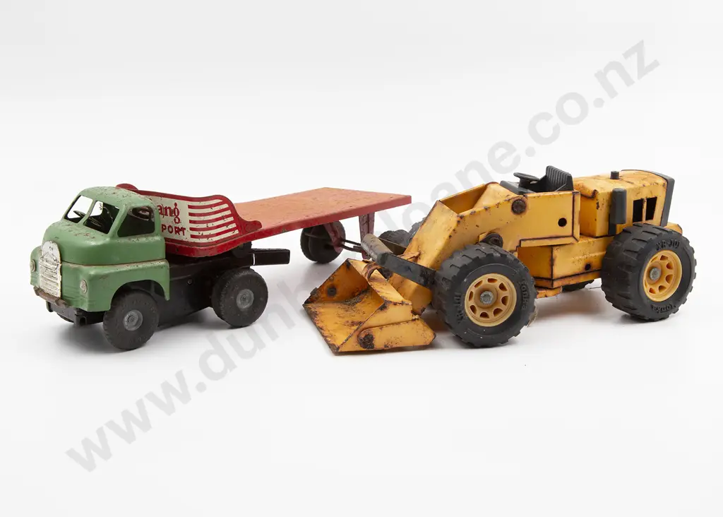 Tri-ang Minic Transport Lorry and Tonka Bulldozer Image 1++