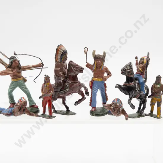 Small Qty Britains and Other Indian Lead Figures