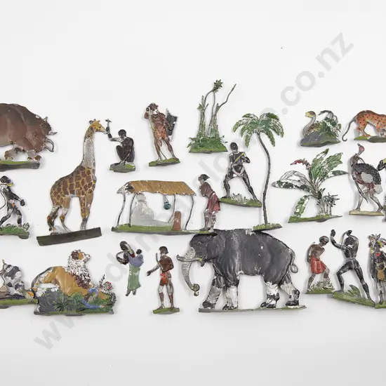 Collection Early C20th 'Zinnfiguren' Lead Flat Figures