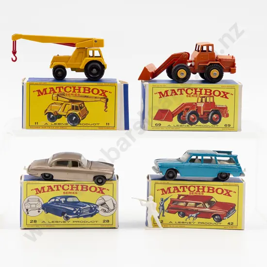 Four Boxed Matchbox Early Issue 1-75 Models