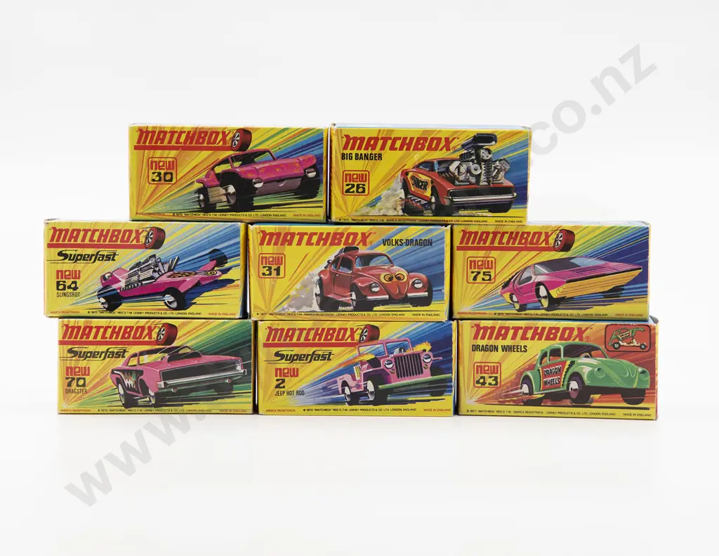 Eight Boxed Matchbox 1-75 Superfast Models Image 1++