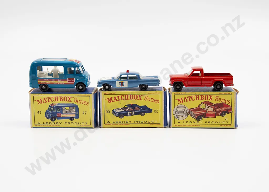 Three Boxed Matchbox Early Issue 1-75 Models Image 1++