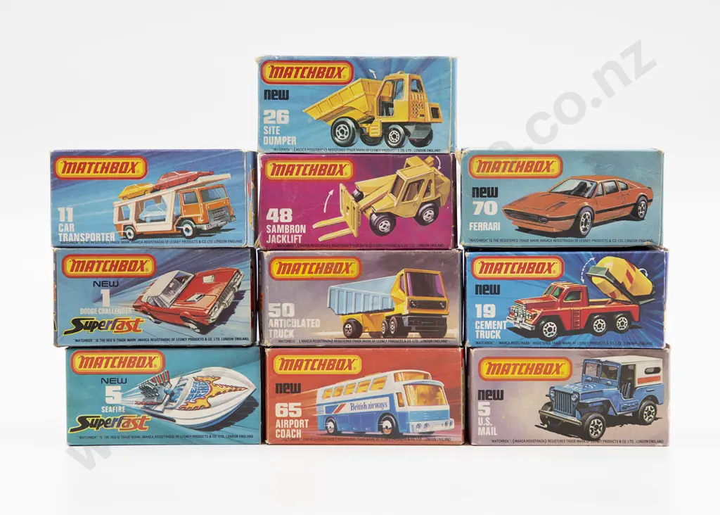 Ten Boxed Matchbox 1-75 Superfast Models Image 1++