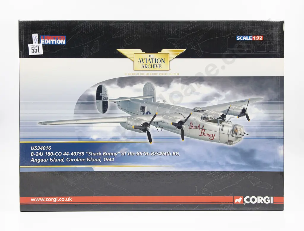 As New Corgi US34016 Aviation Archive Diecast 1:72 Model Image 1++