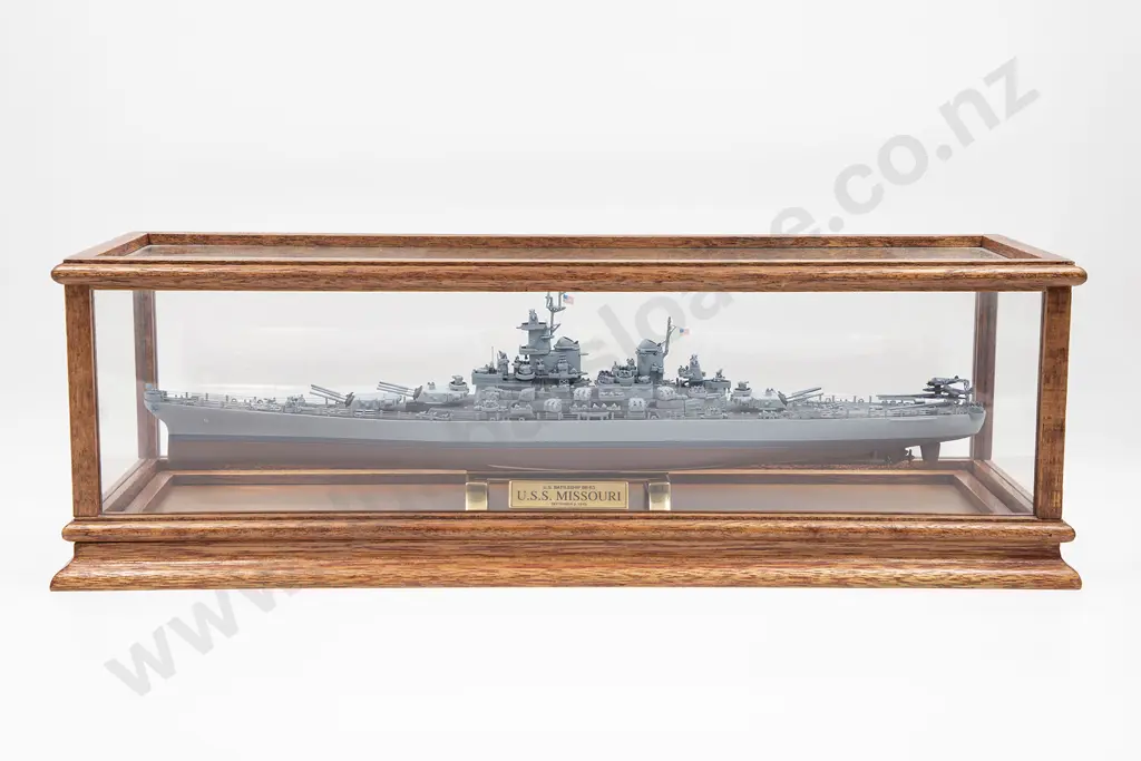 Franklin Mint Diecast US Battleship Model Image 1++