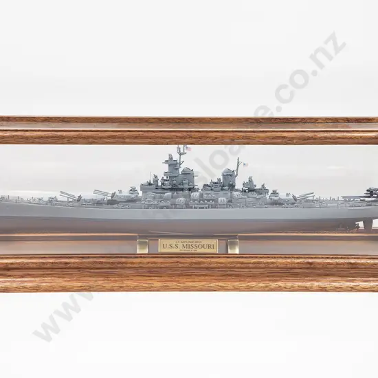 Franklin Mint Diecast US Battleship Model