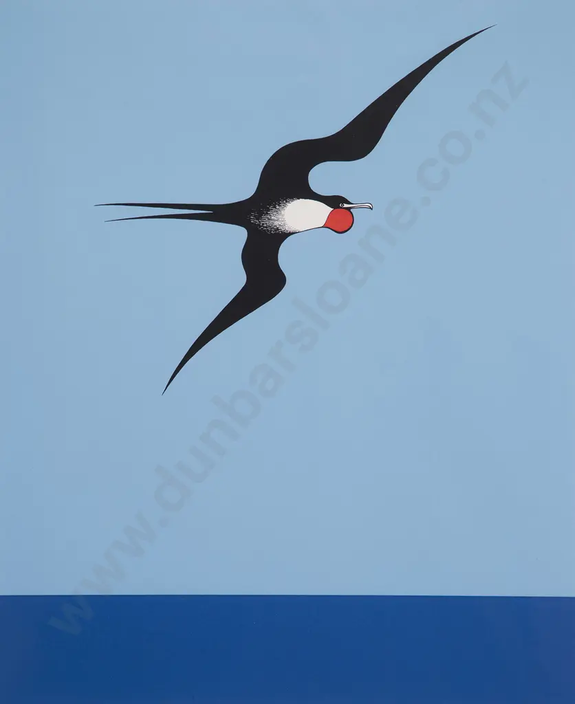 Don Binney (1940-2012) - Pacific Frigate Bird Image 1++