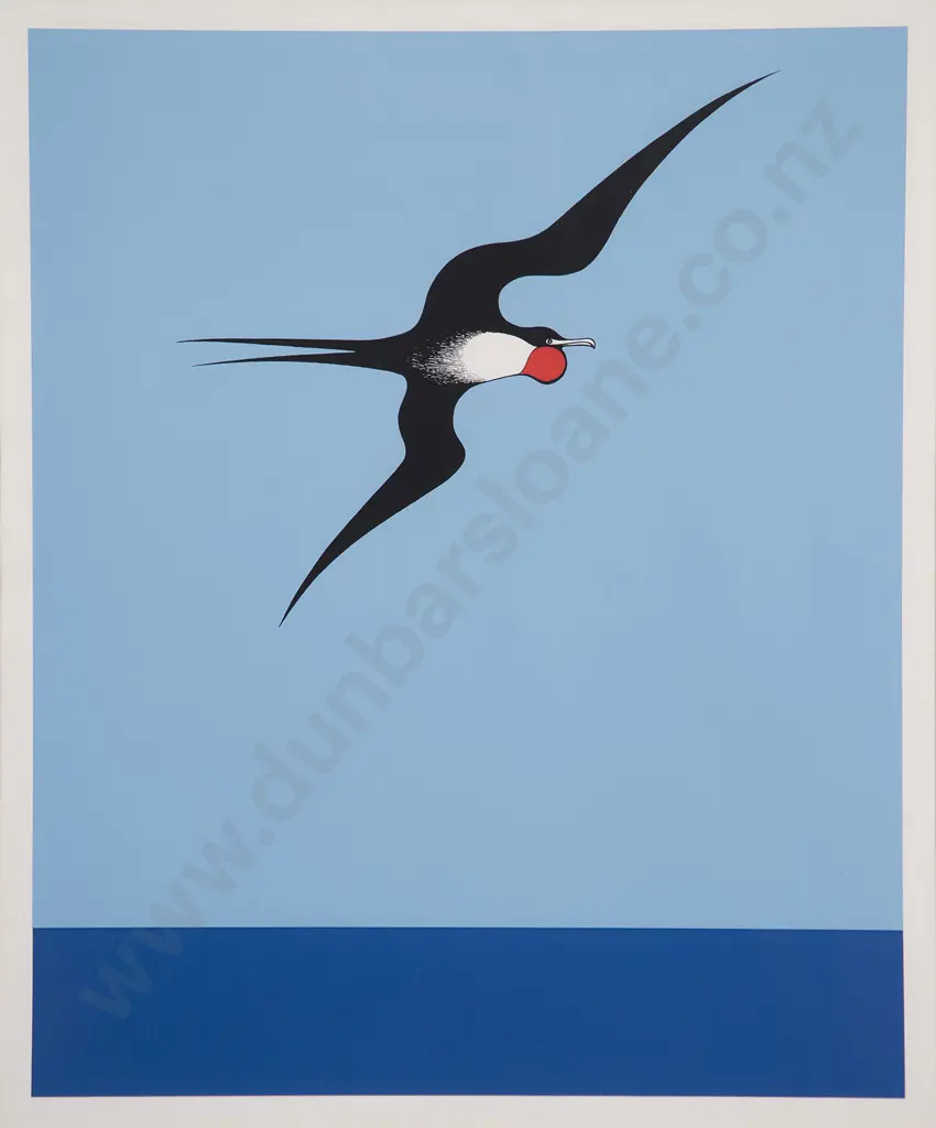 Don Binney (1940-2012) - Pacific Frigate Bird Image 1++