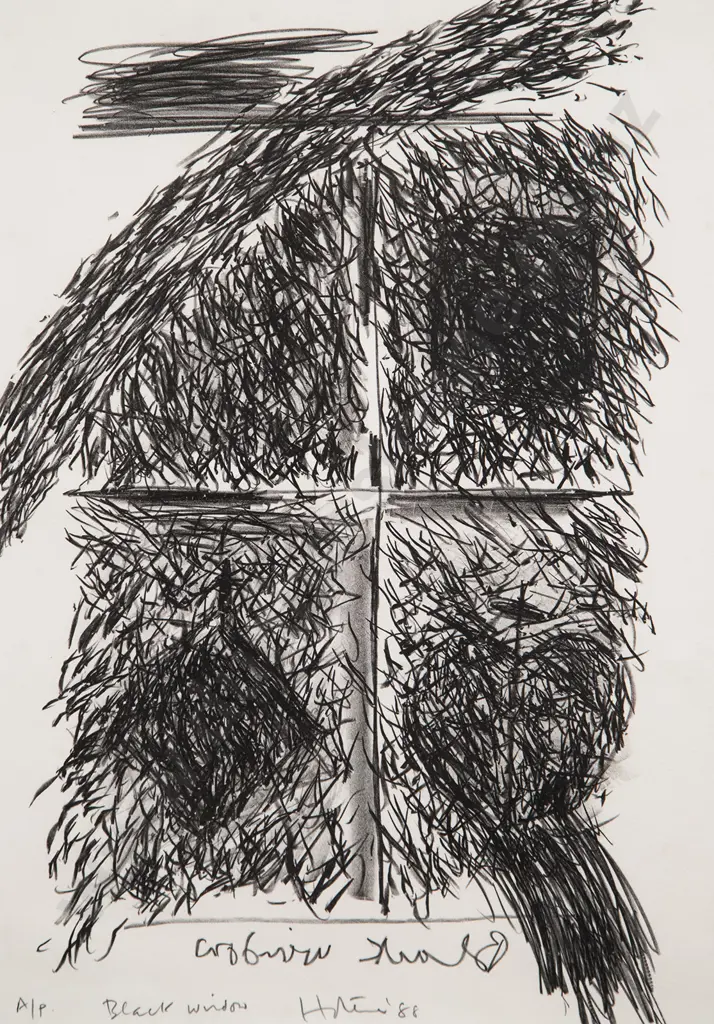 Ralph Hotere (1931-2013) - Black Window Image 1++