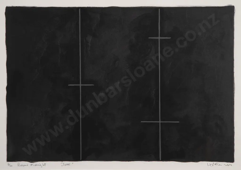 Ralph Hotere (1931-2013) - Round Midnight 'June' Image 1++