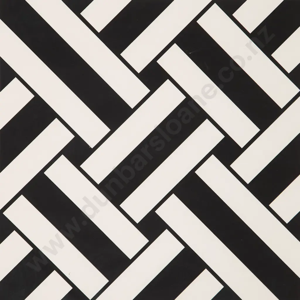 Ian Scott (1945-2013) - Untitled (Black & White Lattice) Image 1++