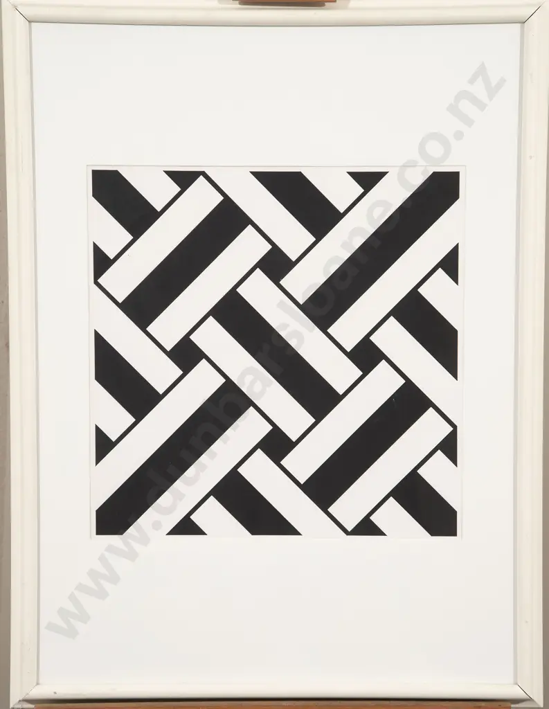 Ian Scott (1945-2013) - Untitled (Black & White Lattice) Image 1++