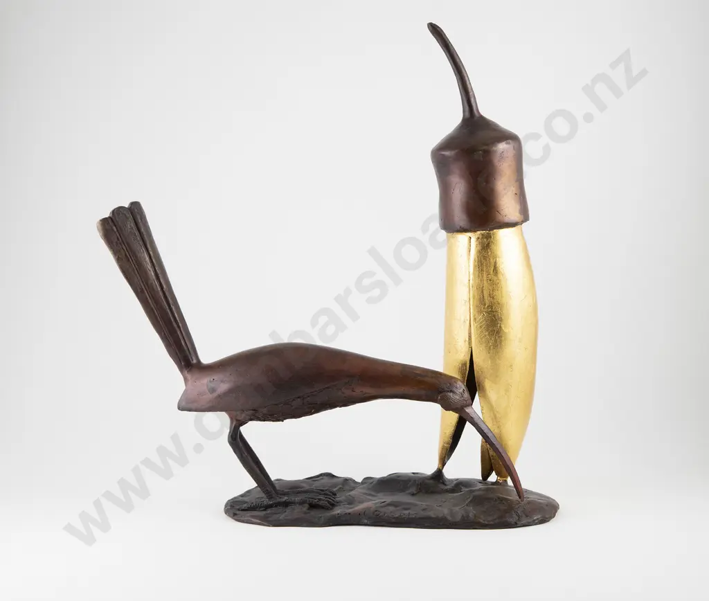 Paul Dibble (b 1943) - Bird & Kowhai Image 1++